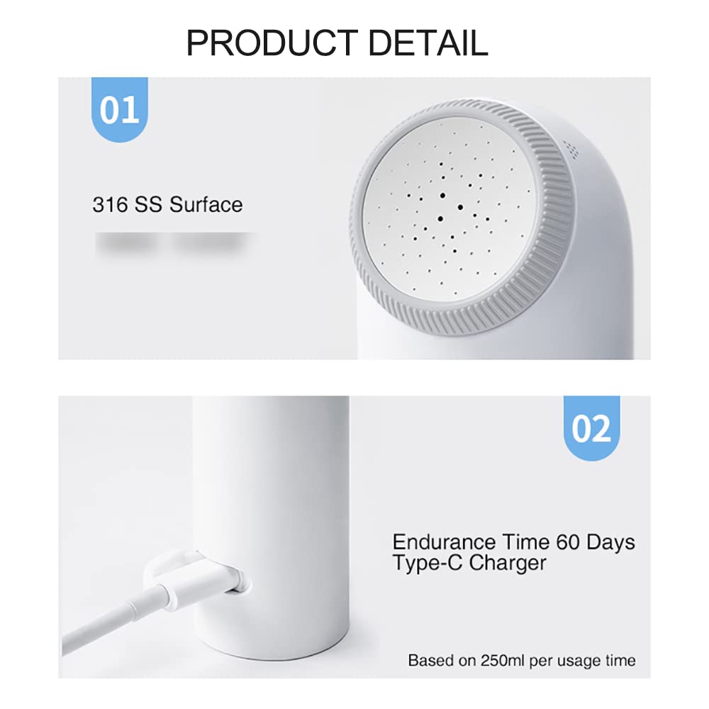 Bidet da viaggio portatile, spruzzatore portatile ricaricabile con bottiglia da 400 ml, 4 modalità di pulizia, impermeabile IPX7, senza BPA, detergente personale igienico