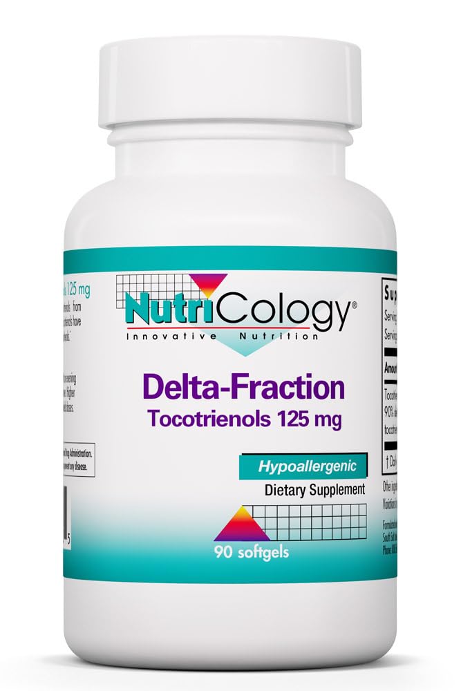 Nutricology Delta-Fraction Tocotrienols, Annatto-Derived, 90 Softgels
