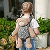 GAGAKU Baby Doll Carrier for Toddlers, Kids Toy Reborn Dolls Carrier for Little Girls, Baby Dolls Accessories - Gray - Leaf #1