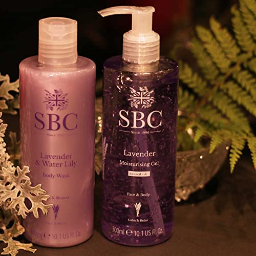 SBC Skincare Lavender Moisturising Gel 300ml, Light Moisturiser for Stressed Hormonal or Overheated Skin, Face and Body - Image 3