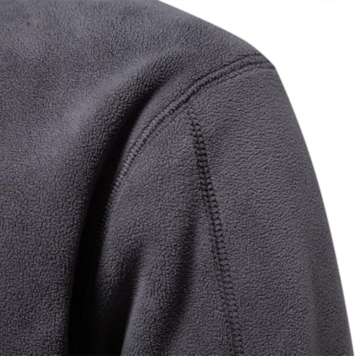 Men's autumn and winter collar half-zip long-sleeved sweater shaker top simple leisure3