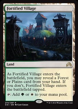 Magic The Gathering - Fortified Village (274/297) - Shadows Over Innistrad - Foil