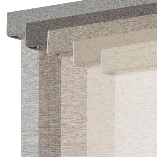 Persilux Light Filtering Roller Shades for Indoor Window Blinds,Cordless,Linen Fabric,Thermal Insulated Fabric UV Protection Shades for Home,Office,Bedroom,Door,Light Filtering-Cream,Custom Size