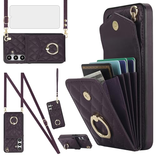 Coque Samsung Galaxy S24 Plus avec protège-écran verre trempé et blocage RFID