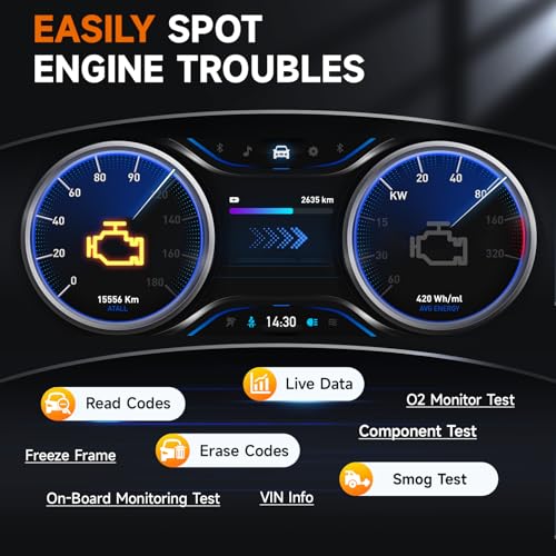 Image of FOXWELL NT630 Plus with NT301 Plus ABS SRS SAS Code Reader Scan Tool Bi-Directional OBD2 Scanner OBD2 Scanner with 12V Battery Tester