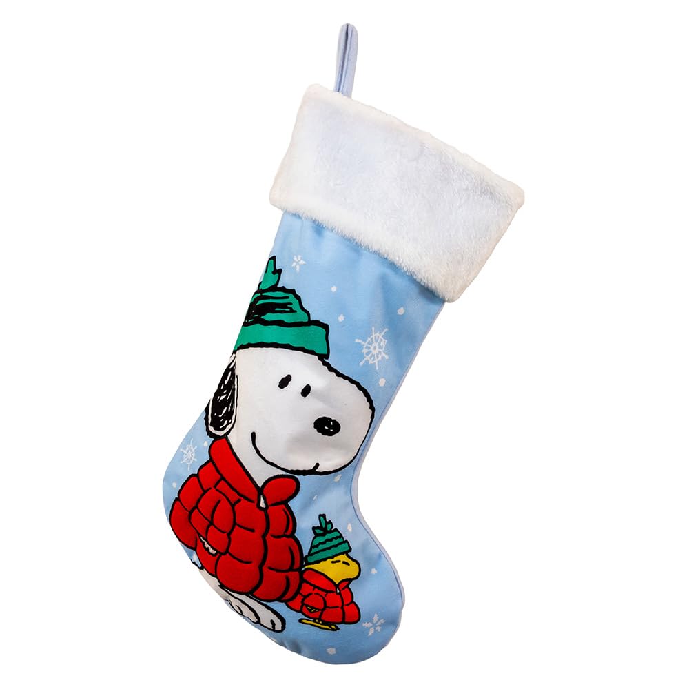 Chaussette Peanuts bleu ajustée qui ne glisse pas dans les chaussures