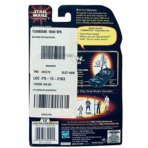 Figurine Battle Droid Star Wars Episode I Kenner 1999 Hasbro