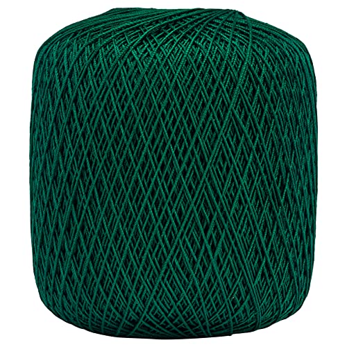 Coats Crochet Aunt Lydia's Crochet, Cotton Classic Size 10, Forest Green