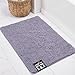 Kangaroo Plush Luxury Chenille Bath Rug, 24x17, Extra Soft and Absorbent Shaggy Bathroom Mat Rugs, Washable, Strong Underside, Plush Carpet Mats for Kids Tub, Shower and Bath Room, Light Purple
