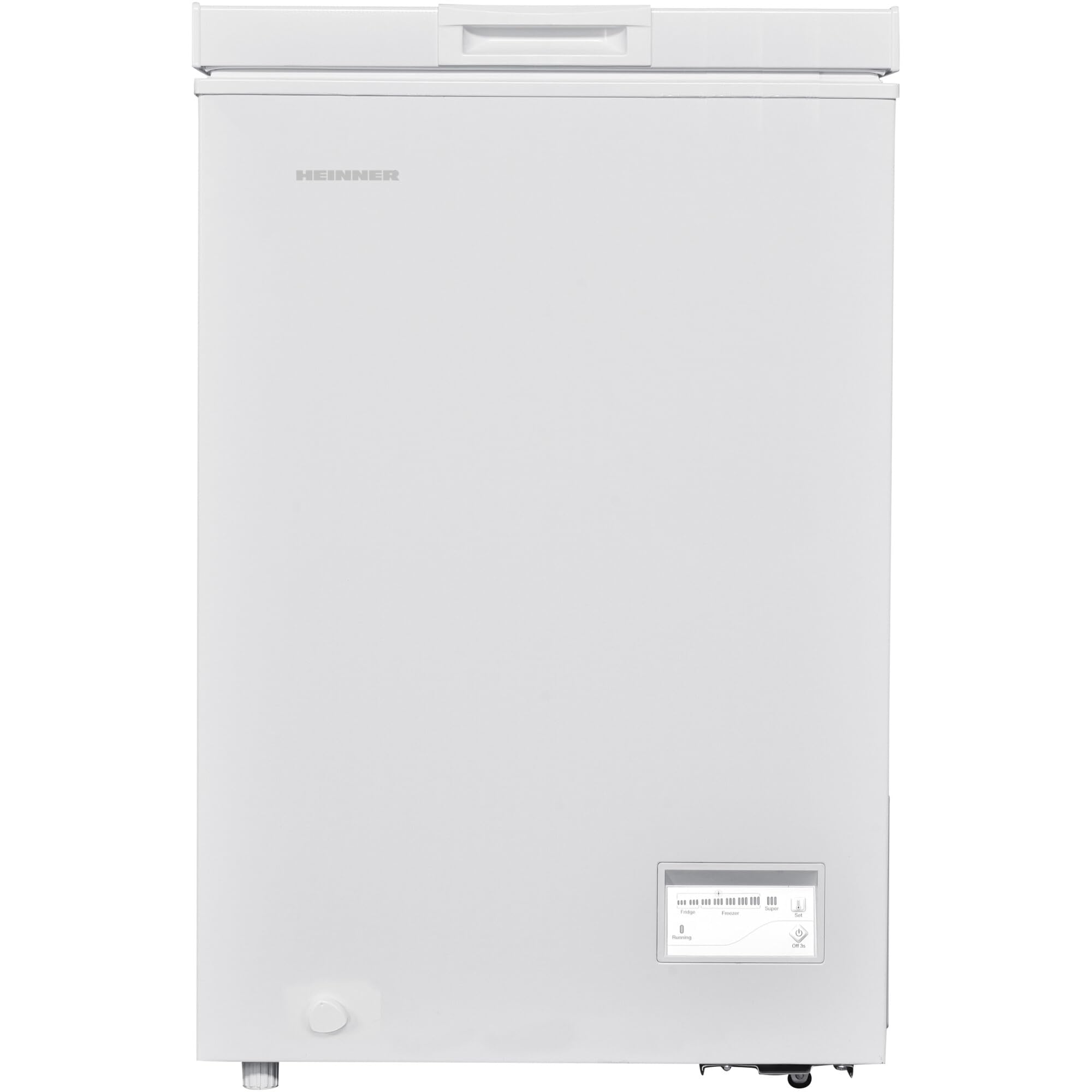 HCF-HM100CE++ Tisch Gefrierschrank 100 L, leiser Betrieb, Energieklasse E, flexible linke/rechte Tür, Weiß, energiesparend, kompakt – Inklusive 5‑Jahres‑Garantie
