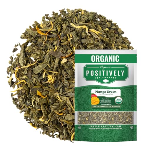 Image of Organic Positively Tea Company, Fruity Green Tea Bundle, Loose Leaf, 4 Ounce, 3 Pack