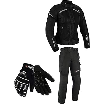 Women&rsquo;s Motorcycle Combi Jacket, Pants and Gloves &ndash; Bike, Motorcycle Rocker Touring