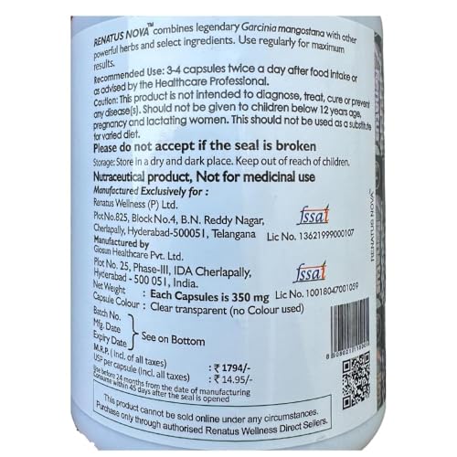 Image of Herbal Nova 120 capsule ayurvedic with12 natural ingredients (PACK OF 1)