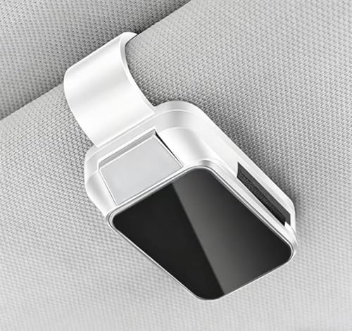 LBaihui Car Visor Glasses Clip for Suzuki Vitara 2018-2023, Multi-Function Card & Ticket Holder, Clip-On Design,White