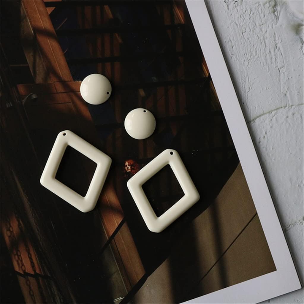 手作り DIY 幾何学的なラウンド樹脂ダイヤモンド イヤリング アクセサリー材料キット(A) 50 グラム 100 グラム DIY 混合ペンダント フレーム樹脂金属幾何フレームアクセサリージュエリーメイキングのためのコンポーネン {重ね付け例}100g50cmダイヤモンド喜平ネックレスお ...