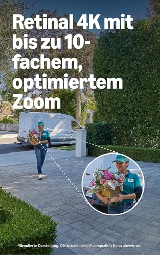 Ring Akku-Video Doorbell Pro (Neueste Gen.) Retinal 4K & 10x-Zoom + 0€ Innenkamera Plus Retinal 2K | Kabellos | Dämmerlicht | Alexa… – Ansicht 3