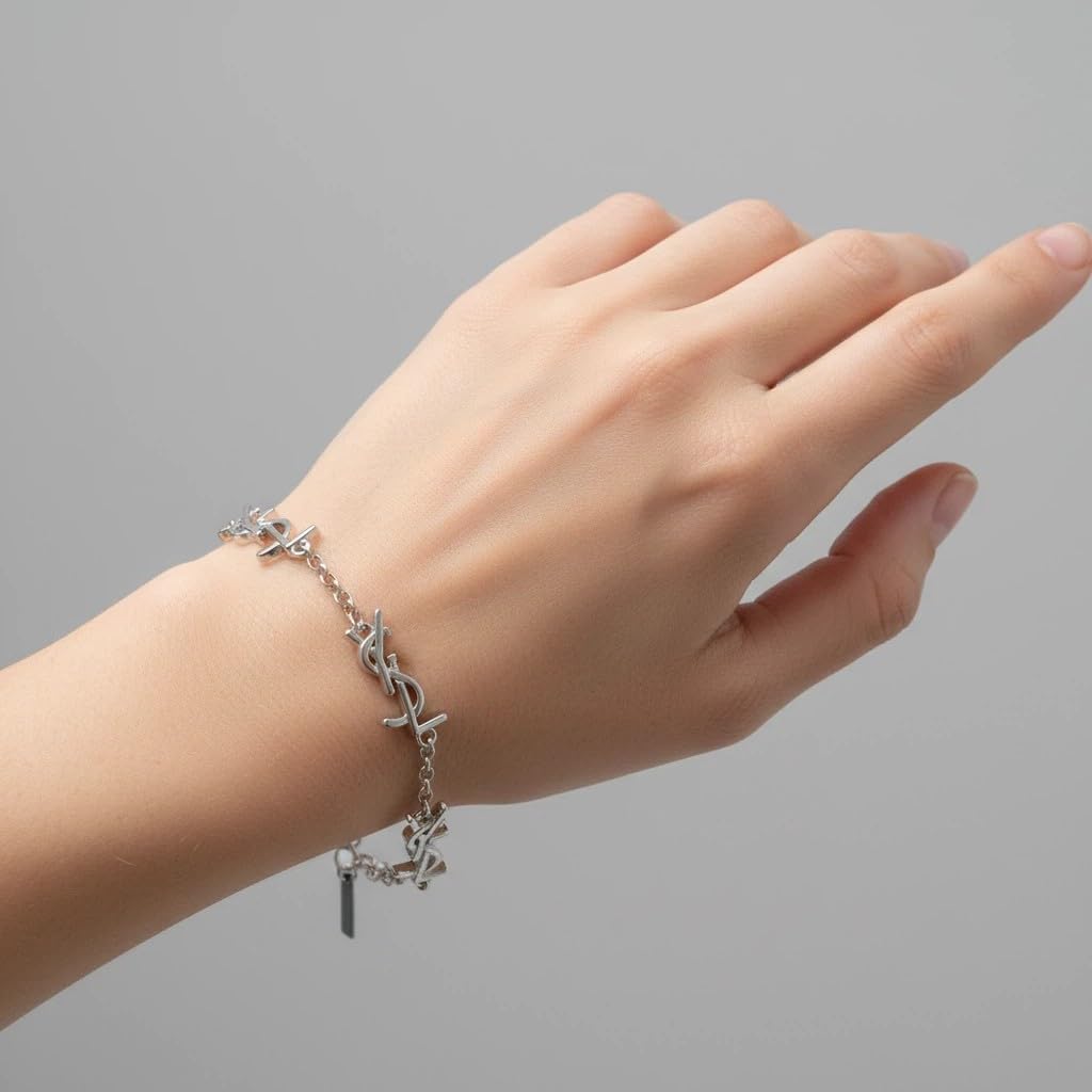 uniquely designed 925 Sterling Silver Initial Bracelet , 7.5 Inches, adjustable design, suitable as a gift for Mother's Day and Christmas, and also perfect as an anniversary or birthday jewelry for wives, girlfriends and other women - Image 4