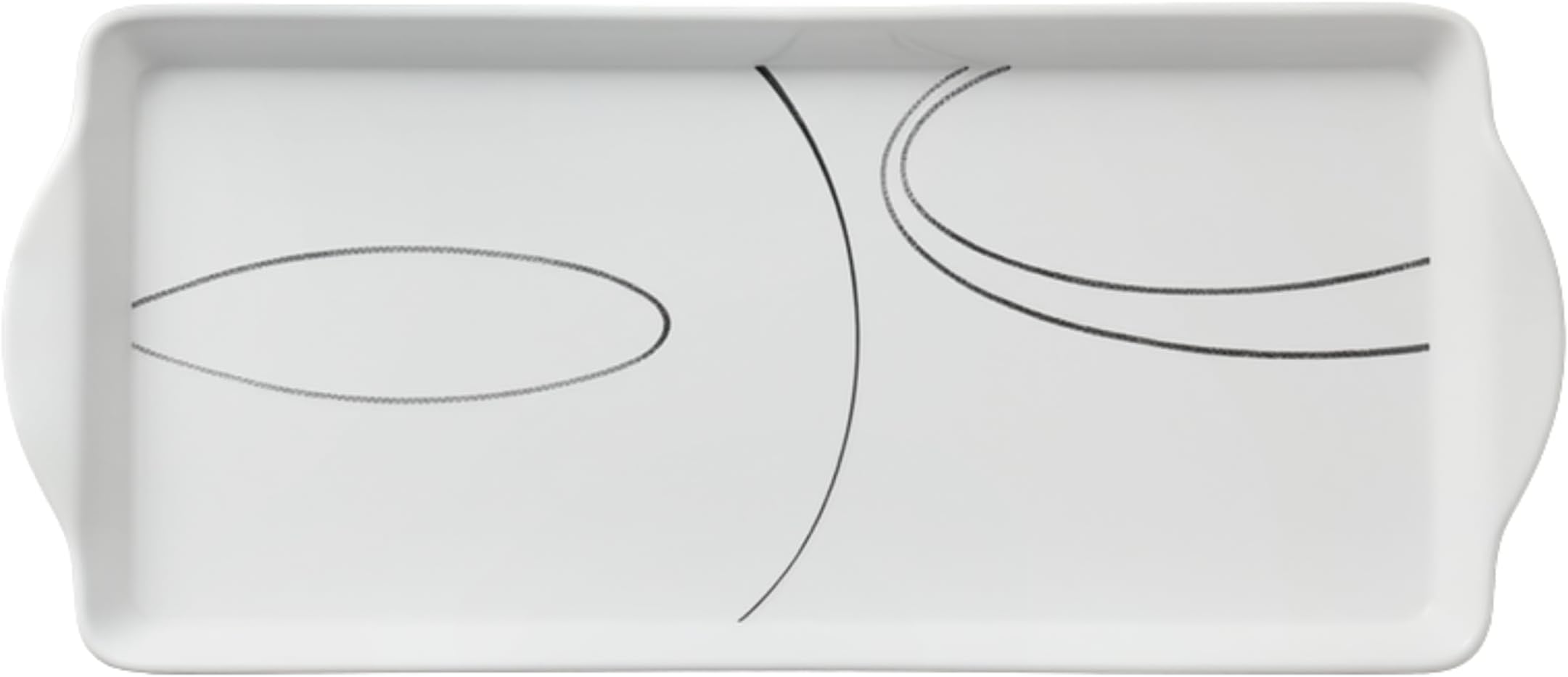 Corelle Coordinates by Reston Lloyd Melamine Tidbit Serving Tray, Simple Lines