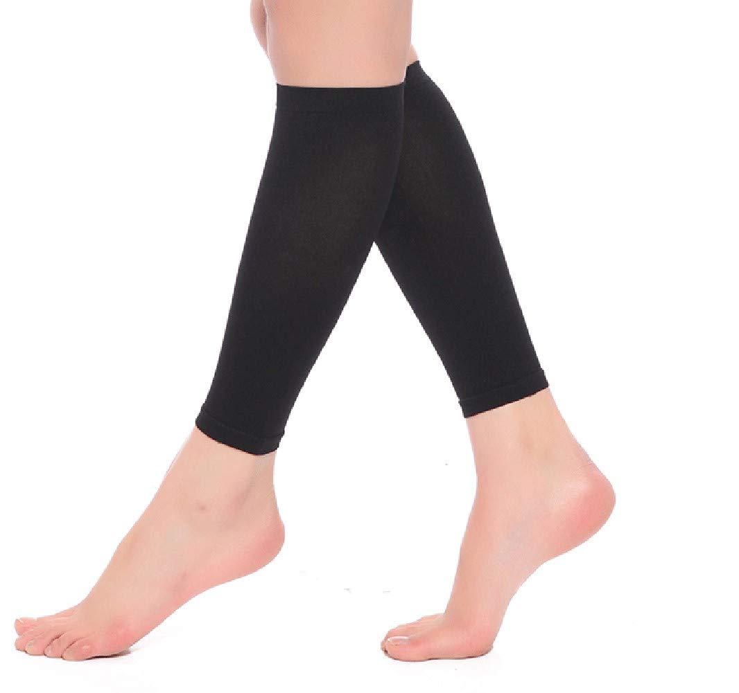 1 par de Medias de compresión para pantorrillas, Medias de compresión para moldear Las piernas Calcetines sin pies para Correr, Andar en Bicicleta, Viajar