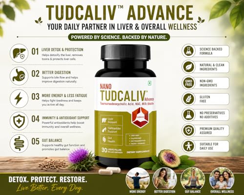 Image of Tudca Advance Liver Detox & Gut Health | Milk Thistle, NAC & TUDCA | Supports Fatty Liver, Digestive Health & Detoxification - 90 Vegan Liquid Capsules (Pack of 2)