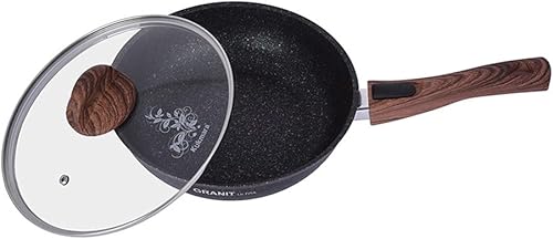 Miniatura 2 de Sartén de aluminio con mango extraíble y tapa de vidrio "Granit ultra" (original) Sartén de cocina 10.63 x 3.35 x 17.7 pulgadas