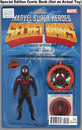 Ultimate End #1 Miles Morales Spider-Man Action Figure Variant Cover Art by John Tyler Christopher (NOT AN ACTUAL TOY)