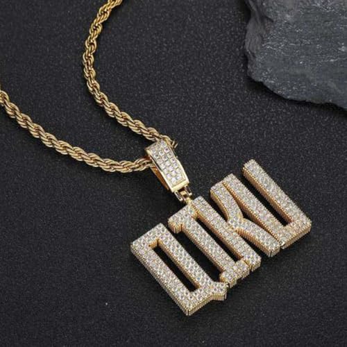 Custom Diamond Chain Iced Out Pendants for Men Name Plate Necklaces Custom Name Necklace for Men Women Cubic Zirconia Hip Hop Jewelry for Rappers Friends Lovers Family Gifts2