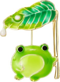 LIFKOME 蛙 ブローチ おしゃれ 可愛い 動物モチーフ カエル ピン バッジ バッグパック 服 飾り お守り 無事に帰る 記念日 誕生日 プレゼント
