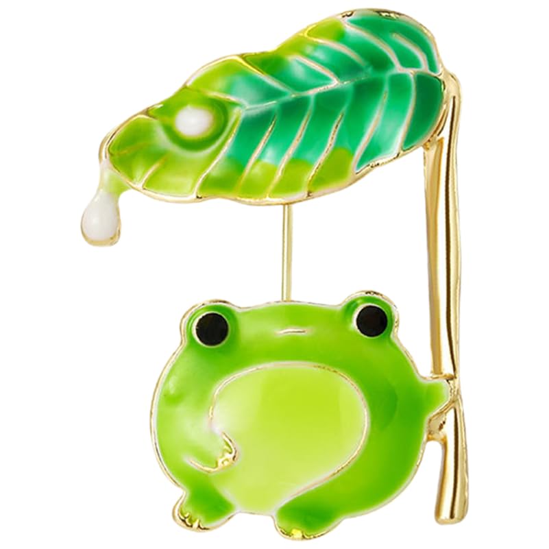 LIFKOME カエルブローチ メタルピン 服飾用ラペルピン バックパックや帽子用 小型 動物モチーフ プレゼントに適したアクセサリー 1個 1.57×1.18×0.20インチ