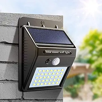 20 LED Solar Motion Sensor Light Wall Lamp Outdoor Waterproof Motion Sensor Lights Garden Yard Garage Led Energy Saving Solar Light Motion Sensor Light (Pack of 1)