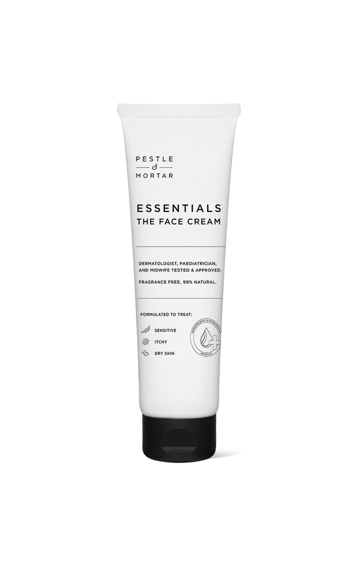 Pestle & Mortar Essentials Eczema Psoriasis Cream for Sensitive Skin- Face & Body Soothing Moisturiser