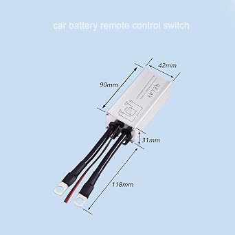 Kill Switch for Car 12V 200A Remote Battery Disconnect Switch Car Kill Switch Anti Theft Automatic Shut Off Switch with Remote Control Fobs, for Auto, RV, Truck, Boat.(Metal)