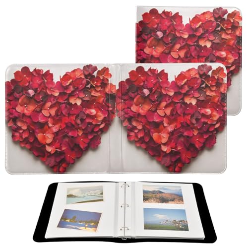 Álbum de Fotos Autoadhesivo DIY Scrapbook Album Rosas de San Valentín Pétalos Carpeta de 3 Anillas Libro de Fotos 40 Páginas 8x10 para Recuerdos miniatura 2