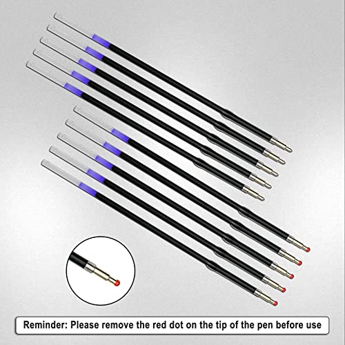 Linbsunne 50 Pieces Ballpoint Pen Refills Black Ink Medium Point 1Mm (50-Black Ink) #TOP3