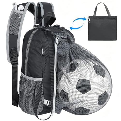 Mochila Plegable Impermeable para Senderismo Negra miniatura 1