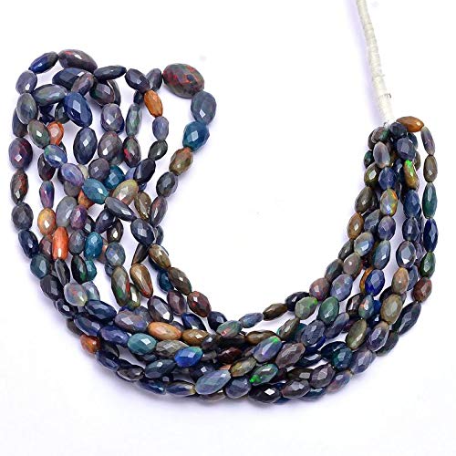 Brin de 16 " d'opale éthiopienne naturelle à facettes pour offrir un cadeau de joaillerie unique