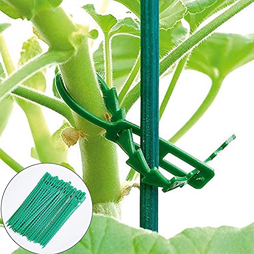 Namvo 50Pcs Adjustable Plant Ties, 17cm Garden Plastic Cable Twist Ties Plant Support Plant and Shrub Ties - Image 3