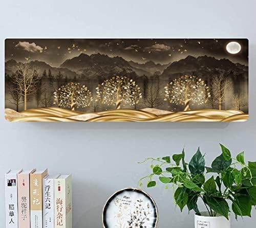Beatiful Designer Ac Cover / Printed Air Conditioning Dust Cover Folding Design Cover For Indoor And All Type AC Split Cover (Golden Tree [ 1.5 TON ]) (B0DBHWFLTX) Amazon Price History, Amazon Price Tracker