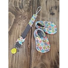Amazon Com Attache Tetine Et Chaussons Bebe Handmade