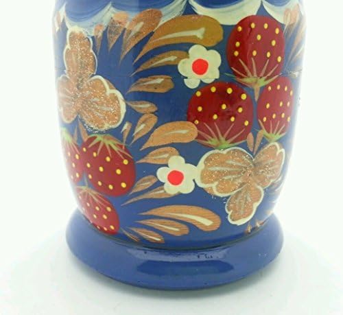 Russian Traditional Blue Matryoshka Hand Painted Nesting Set of 5 Dolls / 5" Tall