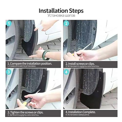 Guardabarros para Chrysler Grand Voyager: protege tu coche de la suciedad con este kit de 4 piezas 6