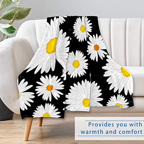 Couverture moelleuse fleurie chaude literie et voyage 150x100