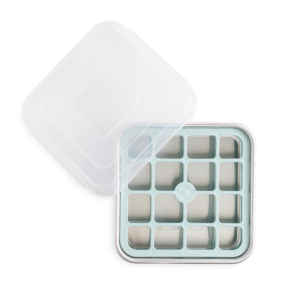 Nordic Ware Brownie Buddy Kit, 9-Inch Square Pan with Plastic Slicer and Lid - Image 8