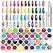 Gel Unghie Smalto Unghie comozon 36 Colori Kit Gel Unghie, Gel Smalto per Unghie Smalto Adesivo per Unghie, Unghie Gel Kit Professionale Smalti Semipermanenti per Unghie Smalto Gel Unghie UV