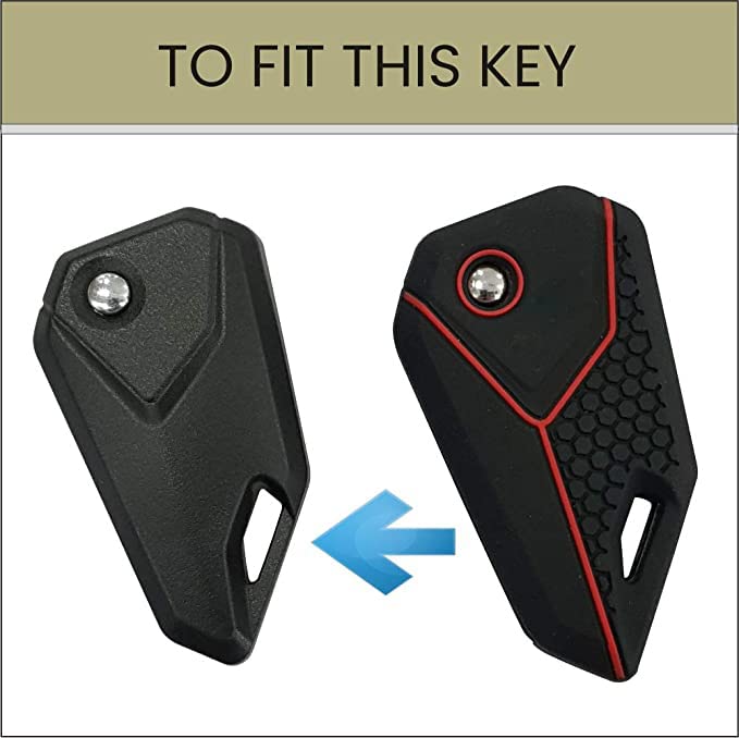 Image of KEYCEPT Silicone Key Cover Compatible for RE, Universal Bike, Meteor, Interceptor, Continental GT, JW Standard, Forty Two (42), Perak Flip Key (Silicone Cover)