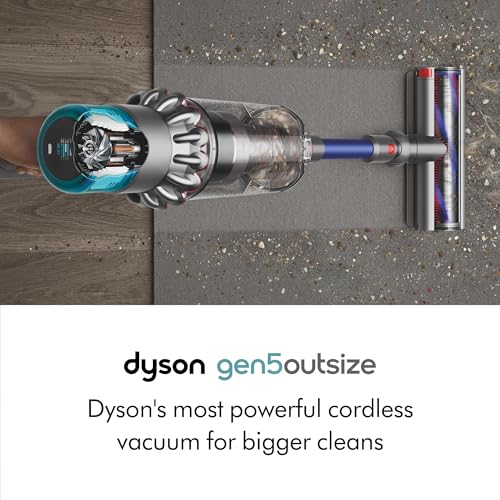 Image of Dyson Gen5outsize Cordless Vacuum, 250AW, 3 Power Modes, Up to 140 Minutes, XL bin, Illumination Reveals dust, HEPA Filtration, All Floor Types