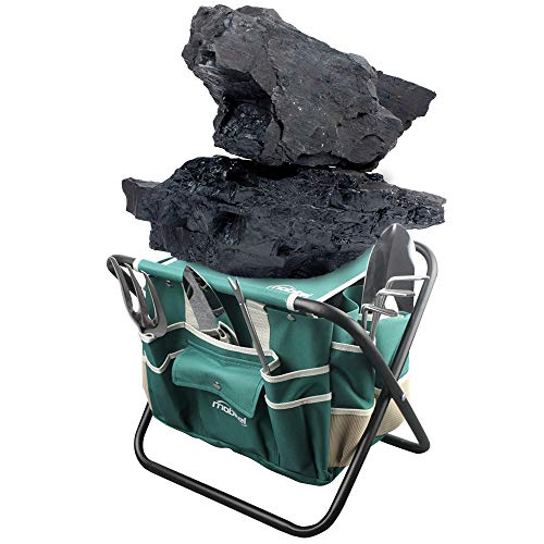Kit de herramientas para jardín con taburete plegable y bolsa miniatura 6