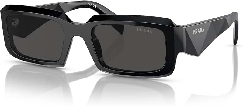 質屋に行く明日まで！PRADA　レザー切り替えベスト Prada PR 27ZS - 16K08Z Sunglasses BLACK w/DARK GREY 54mm at Amazon