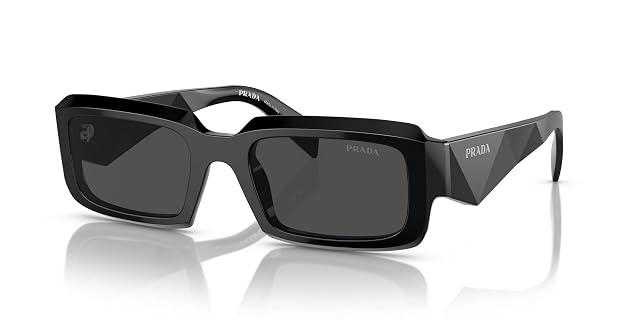 Prada PR 27ZS - 16K08Z Sunglasses BLACK w DARK GREY 54mm