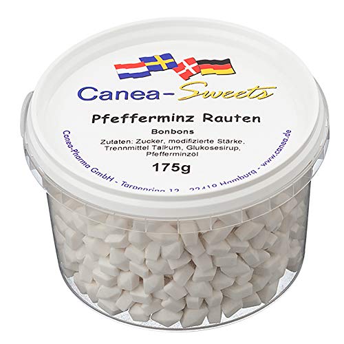 Canea-Sweets PFEFFERMINZ RAUTEN Dose, 1er Pack (1 x 175 g) Cover